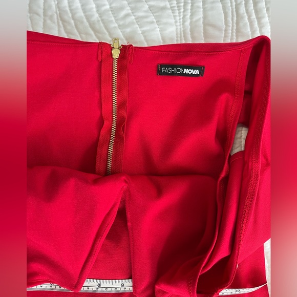 Red midi dress - Picture 5 of 5